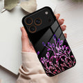 Multicolor Flower Print Glass Case Cover For iPhone 17 Pro Max