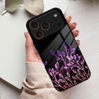 Multicolor Flower Print Glass Case Cover For iPhone 17 Pro Max