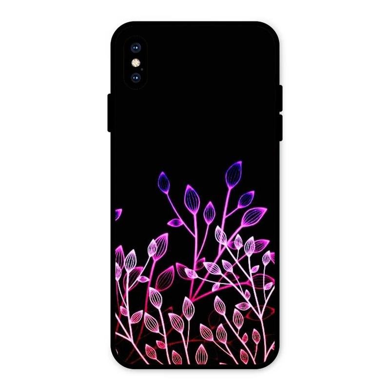 Multicolor Flower Print Glass Case Cover For iPhone XS Max