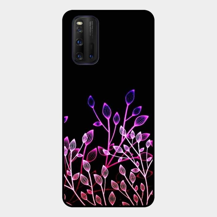 Multicolor Flower Print Glass Case Cover For Iqoo 3 5G