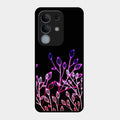 Multicolor Flower Print Glass Case Cover For iQOO Z10x 5G