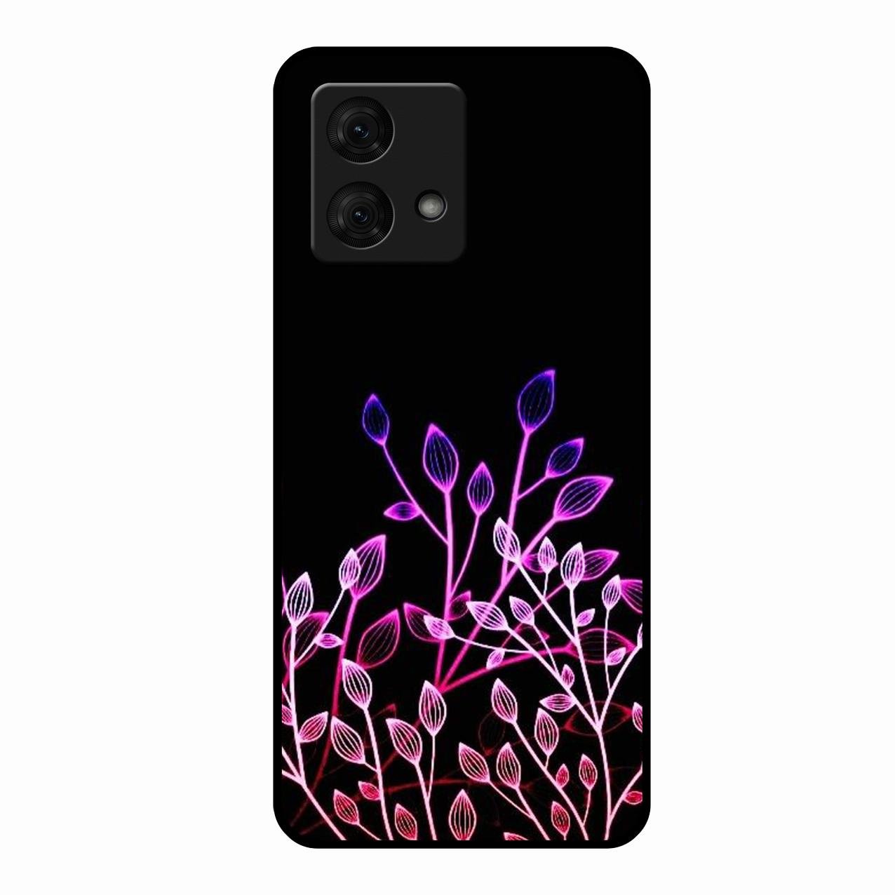 Multicolor Flower Print Glass Case Cover For Motorola g84 5G