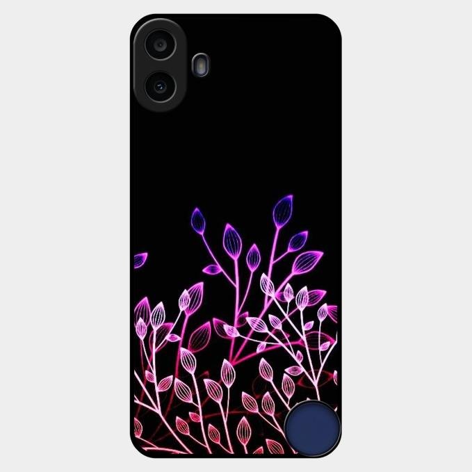 Multicolor Flower Print Glass Case Cover For Nothing Cmf Phone 1