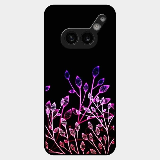 Multicolor Flower Print Glass Case Cover For Nothing Phone 2A Plus
