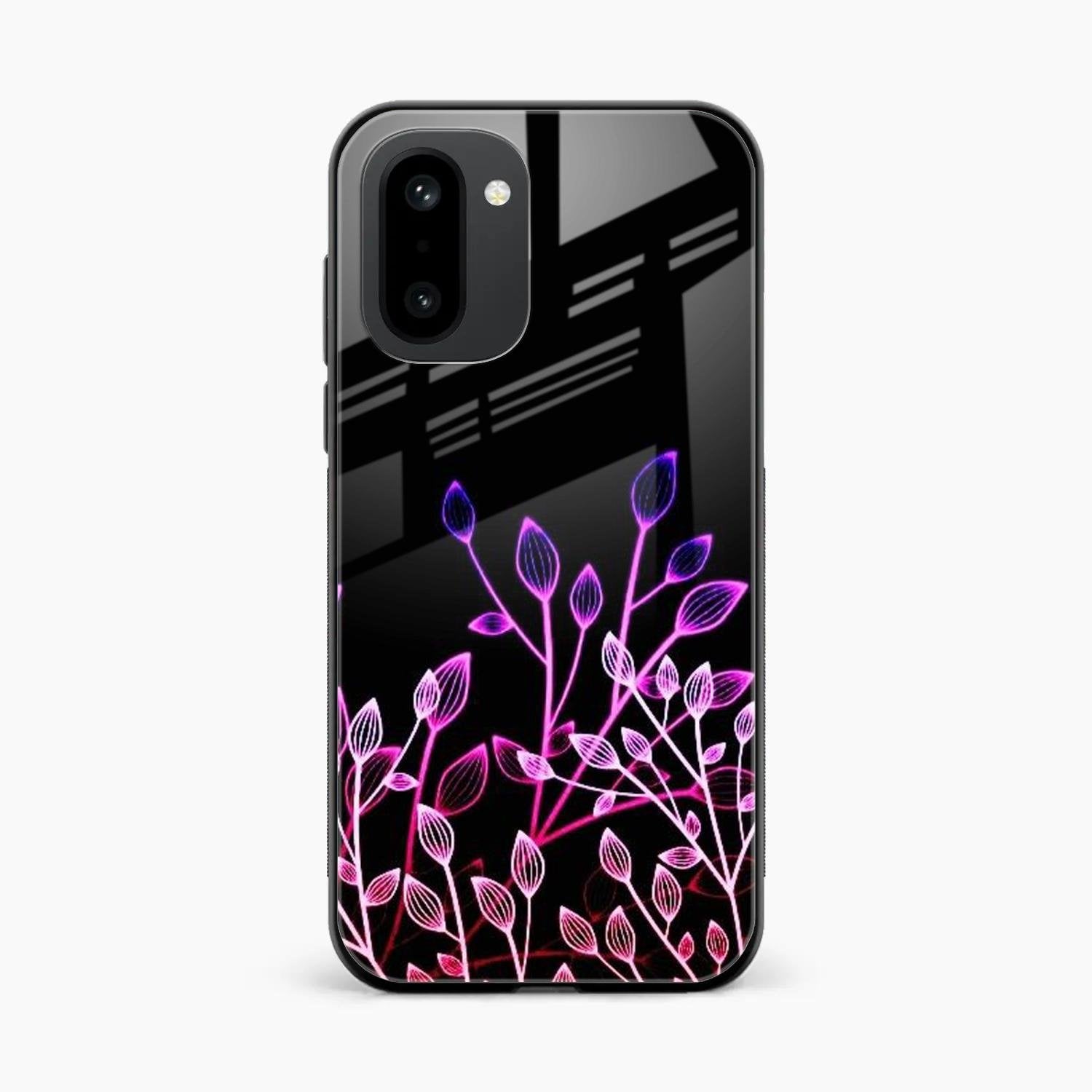 Multicolor Flower Print Glass Case Cover For OnePlus 15R 5G