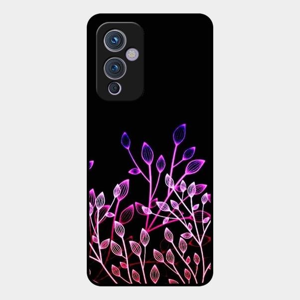 Multicolor Flower Print Glass Case Cover For Oneplus 9 5G