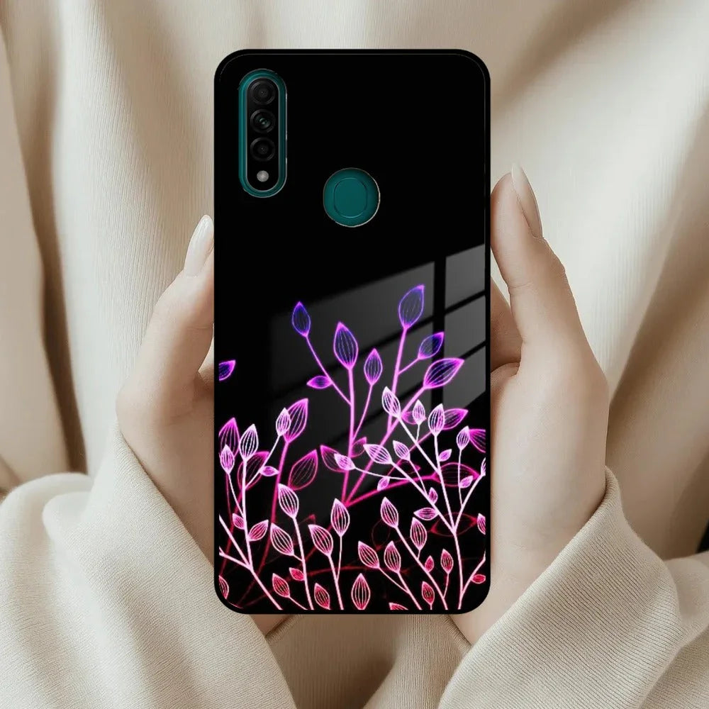 Multicolor Flower Print Glass Case Cover For Oppo - ShopOnCliQ