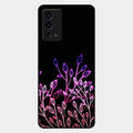 Multicolor Flower Print Glass Case Cover For Oppo A55