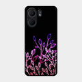 Multicolor Flower Print Glass Case Cover For Oppo A5X 5G