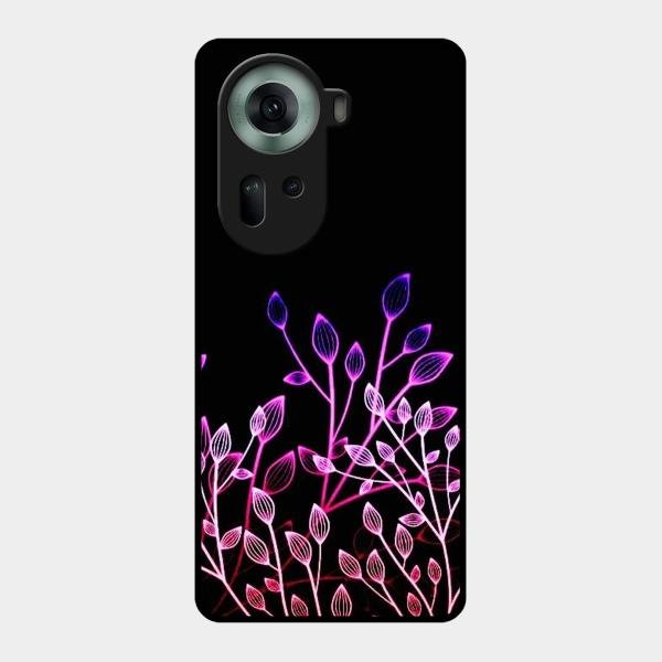Multicolor Flower Print Glass Case Cover For Oppo Reno 11 5G