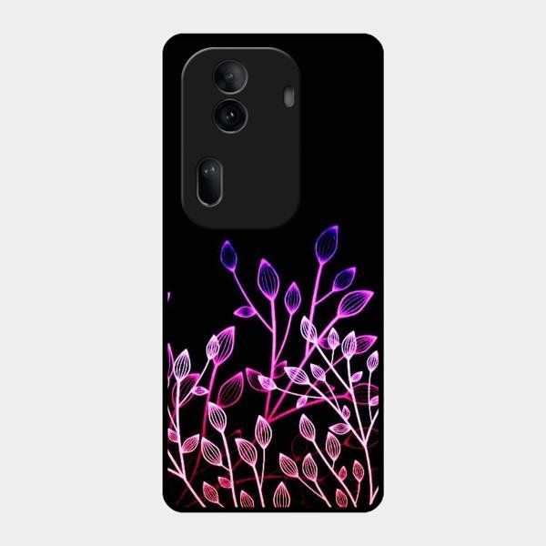 Multicolor Flower Print Glass Case Cover For Oppo Reno 11 Pro 5G