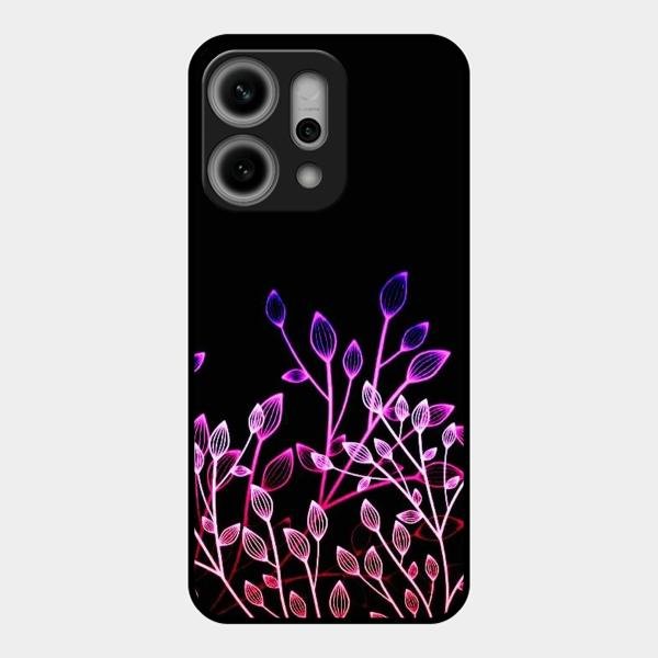 Multicolor Flower Print Glass Case Cover For Oppo Reno 14 Pro 5G