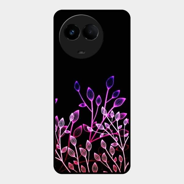 Multicolor Flower Print Glass Case Cover For Realme 11 5G
