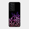 Multicolor Flower Print Glass Case Cover For Realme 14X 5G