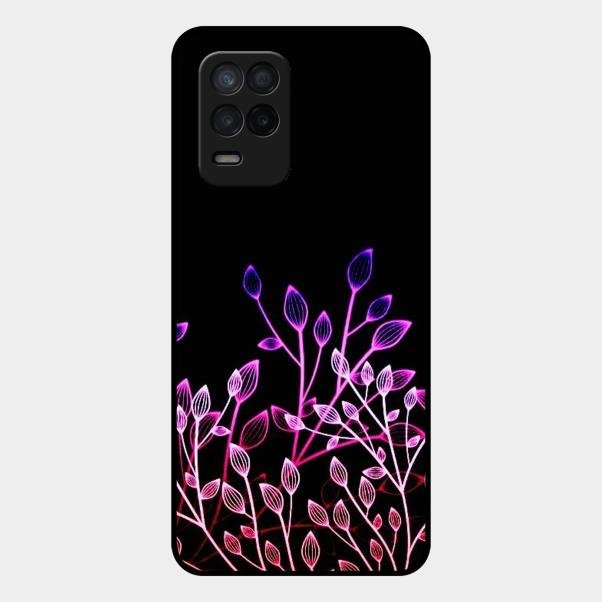 Multicolor Flower Print Glass Case Cover For Realme 9 5G