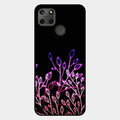Multicolor Flower Print Glass Case Cover For Realme C21Y