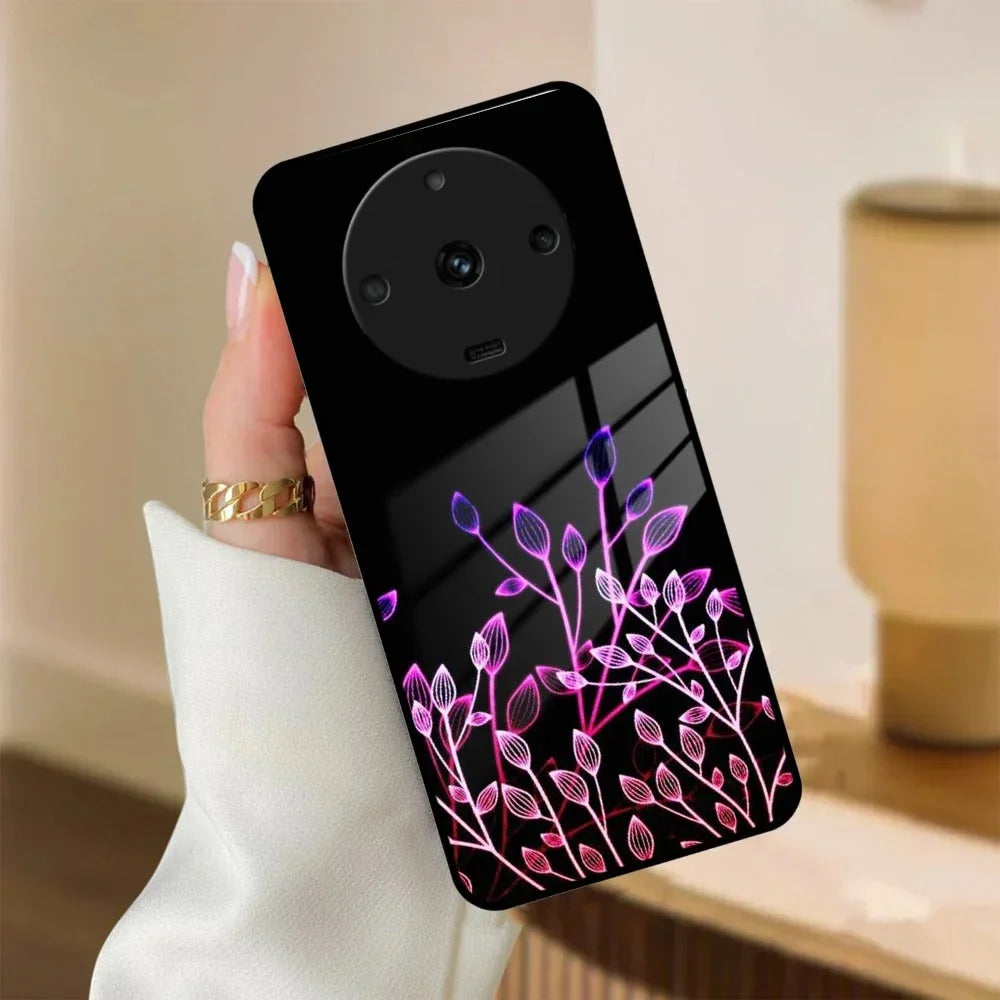 Multicolor Flower Print Glass Case Cover For Realme/Narzo - ShopOnCliQ