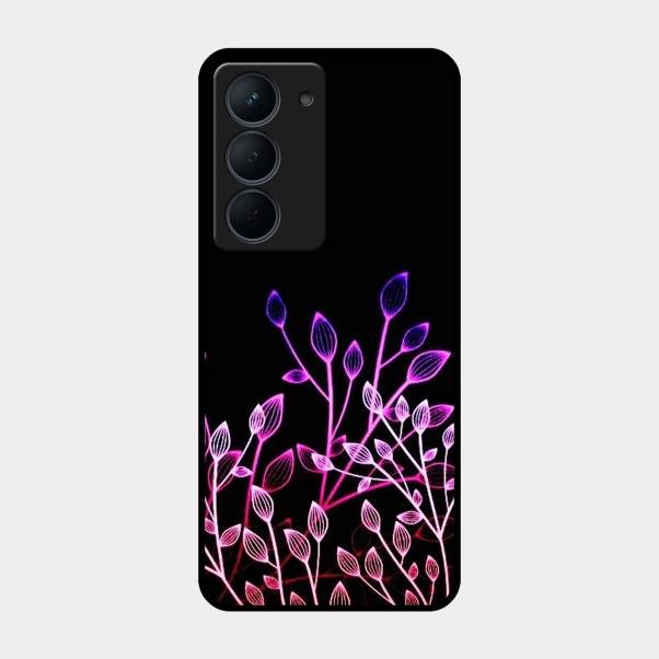Multicolor Flower Print Glass Case Cover For Realme Narzo 80X 5G