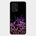 Multicolor Flower Print Glass Case Cover For Redmi Note 12 Pro 5G