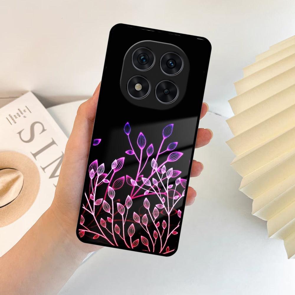 Seamless Floral Print Glass Case Cover For Poco