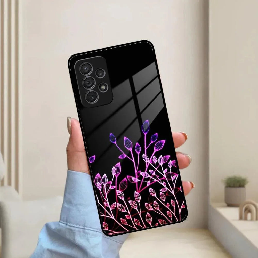 Multicolor Flower Print Glass Case Cover For Samsung - ShopOnCliQ