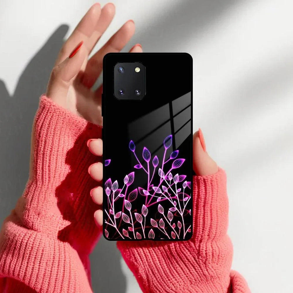 Multicolor Flower Print Glass Case Cover For Samsung - ShopOnCliQ