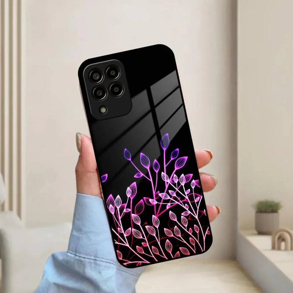 Multicolor Flower Print Glass Case Cover For Samsung - ShopOnCliQ