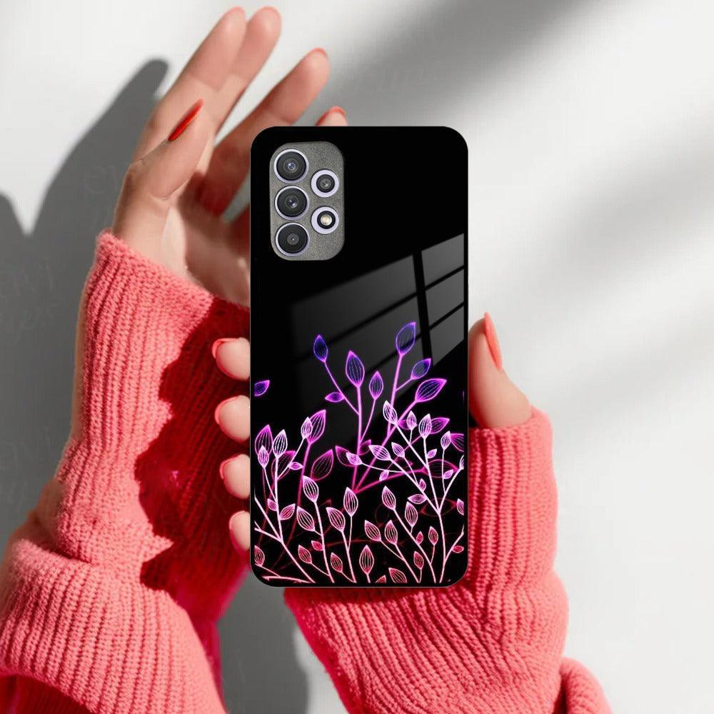 Multicolor Flower Print Glass Case Cover For Samsung - ShopOnCliQ