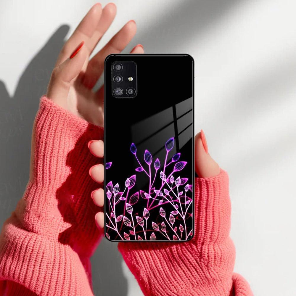 Multicolor Flower Print Glass Case Cover For Samsung - ShopOnCliQ