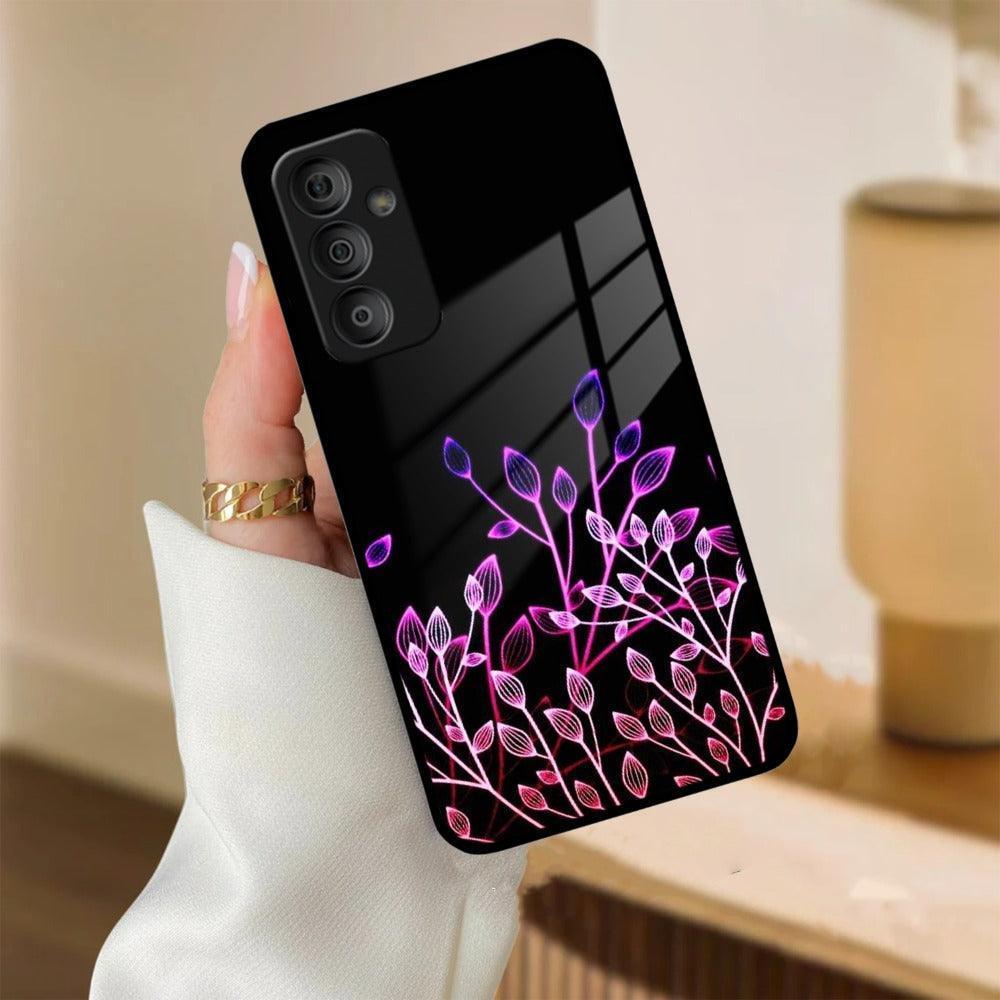 Multicolor Flower Print Glass Case Cover For Samsung - ShopOnCliQ