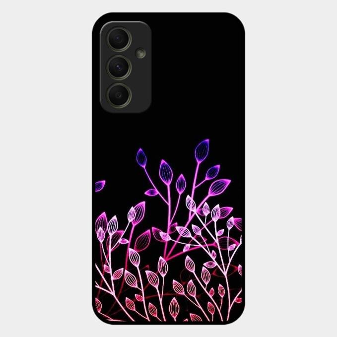 Multicolor Flower Print Glass Case Cover For Samsung Galaxy A34 5G