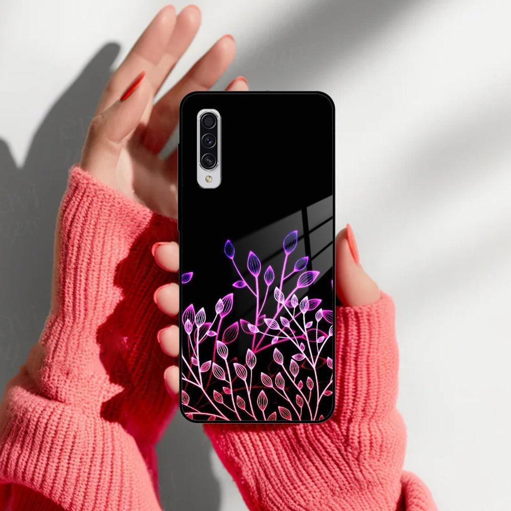 Multicolor Flower Print Glass Case Cover For Samsung - ShopOnCliQ