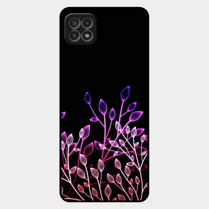 Multicolor Flower Print Glass Case Cover For Samsung Galaxy F42 5G