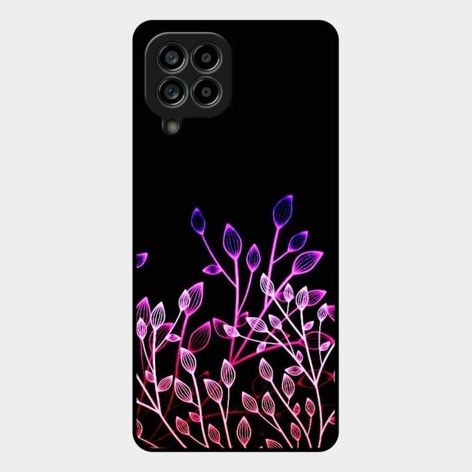 Multicolor Flower Print Glass Case Cover For Samsung Galaxy M53 5G