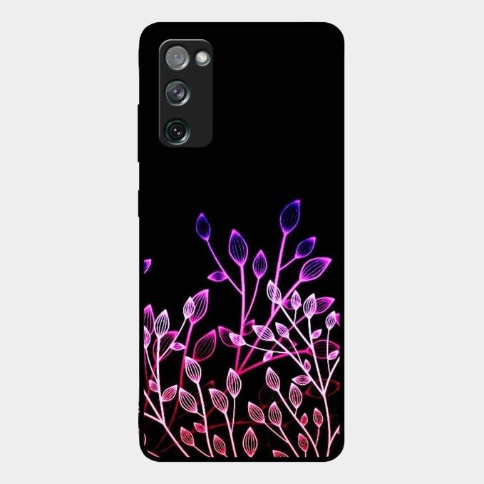 Multicolor Flower Print Glass Case Cover For Samsung Galaxy S20 Fe 5G