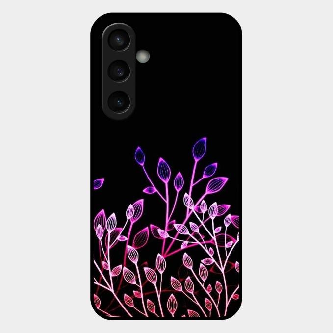 Multicolor Flower Print Glass Case Cover For Samsung Galaxy S23 Fe 5G