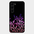 Multicolor Flower Print Glass Case Cover For Samsung Galaxy S23 Plus 5G