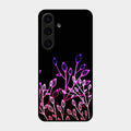 Multicolor Flower Print Glass Case Cover For Samsung Galaxy S24 5G
