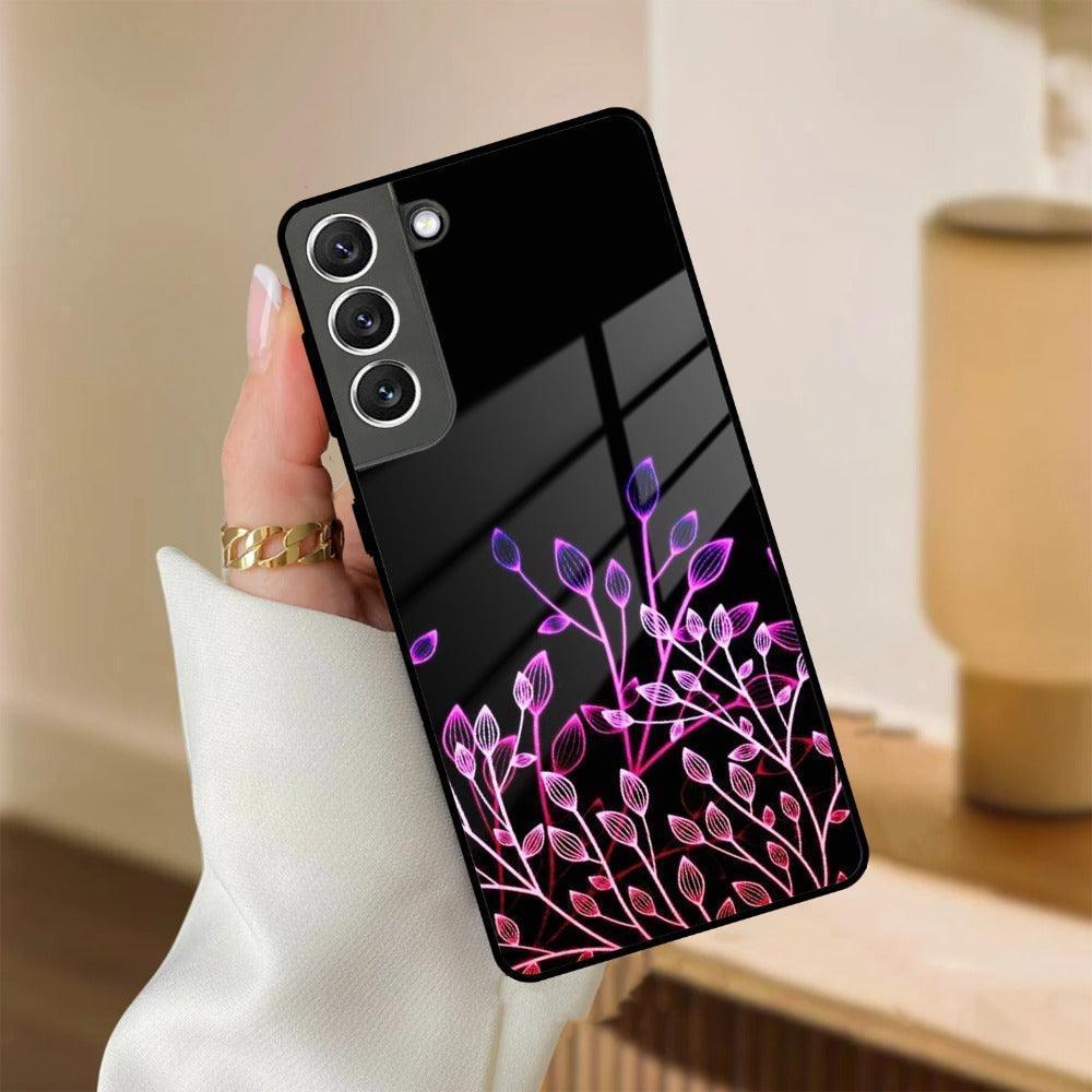 Multicolor Flower Print Glass Case Cover For Samsung - ShopOnCliQ