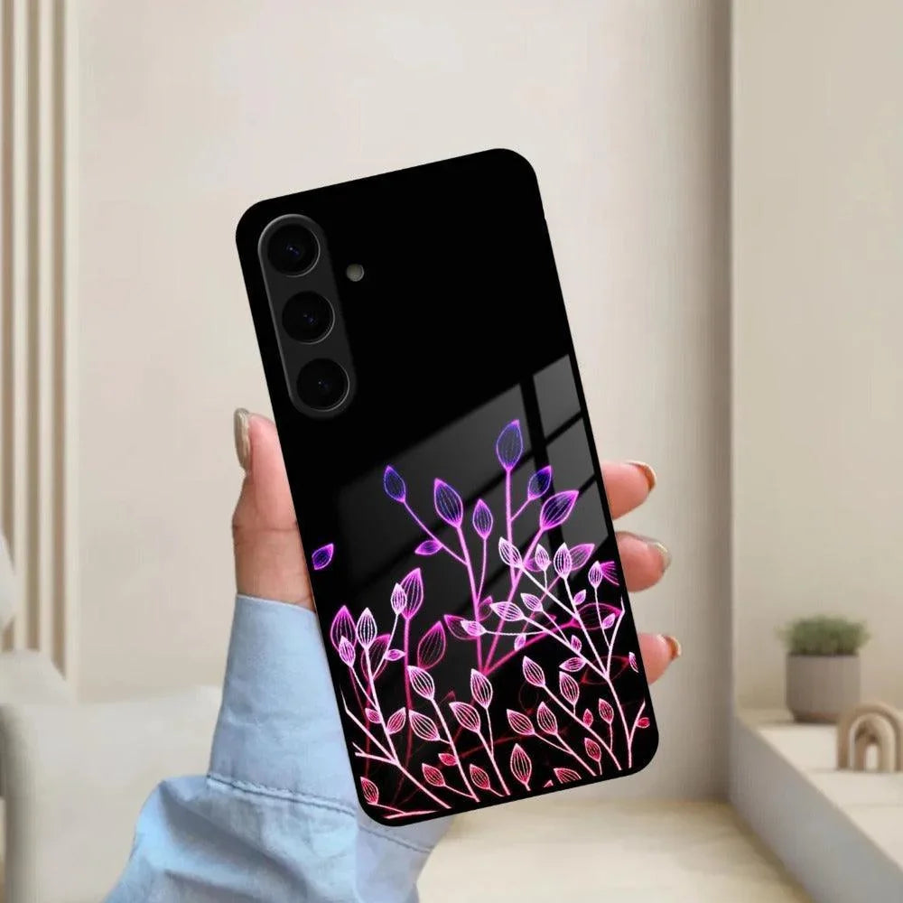 Multicolor Flower Print Glass Case Cover For Samsung - ShopOnCliQ