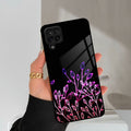 Multicolor Flower Print Glass Case Cover For Samsung Galaxy M42 5G