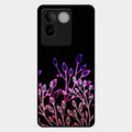 Multicolor Flower Print Glass Case Cover For Vivo T2 Pro 5G