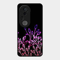 Multicolor Flower Print Glass Case Cover For Vivo T4 Ultra 5G