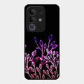 Multicolor Flower Print Glass Case Cover For Vivo T4X 5G