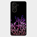 Multicolor Flower Print Glass Case Cover For Vivo V29E 5G