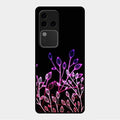 Multicolor Flower Print Glass Case Cover For Vivo V30 Pro 5G