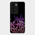Multicolor Flower Print Glass Case Cover For Vivo Y200E 5G