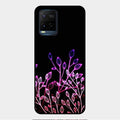 Multicolor Flower Print Glass Case Cover For Vivo Y21
