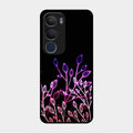 Multicolor Flower Print Glass Case Cover For Vivo Y29 5G