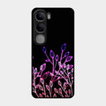 Multicolor Flower Print Glass Case Cover For Vivo Y300 5G
